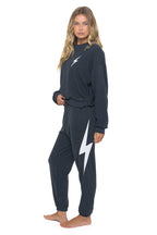 Retro BOLT STITCH RELAXED CREW SWEATSHIRT - CHARCOAL
