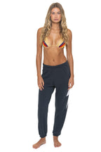Retro BOLT STITCH SWEATPANTS - CHARCOAL