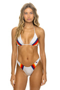 Retro 5 STRIPE LUXE BIKINI BOTTOMS - CLOUD