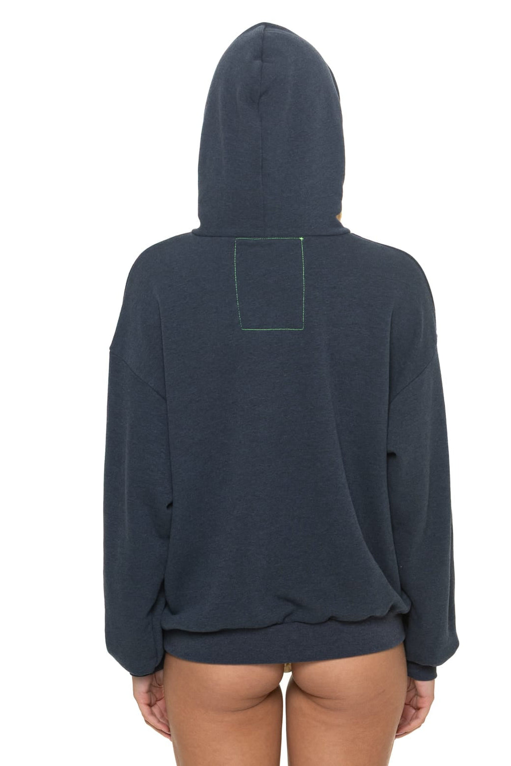 Retro BOLT STITCH RELAXED PULLOVER HOODIE - CHARCOAL