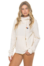 Retro NINJA PULLOVER HOODIE - VINTAGE WHITE