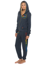 Retro AVIATOR NATION VENICE HOODIE - CHARCOAL