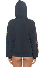 Retro AVIATOR NATION RELAXED VENICE PULLOVER HOODIE - CHARCOAL