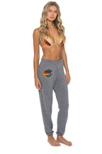 Retro AVIATOR NATION VENICE SWEATPANTS - HEATHER GREY