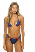 Retro 5 STRIPE LUXE BIKINI BOTTOMS - NAVY