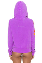 Retro AVIATOR NATION VENICE HOODIE - NEON PURPLE
