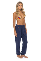 Retro 5 STRIPE SWEATPANTS - NAVY