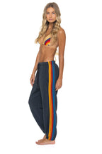 Retro 5 STRIPE SWEATPANTS - CHARCOAL