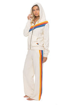 Retro DISCO ZIP HOODIE - VINTAGE WHITE