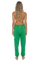 Retro BOLT STITCH SWEATPANTS - KELLY GREEN WHITE