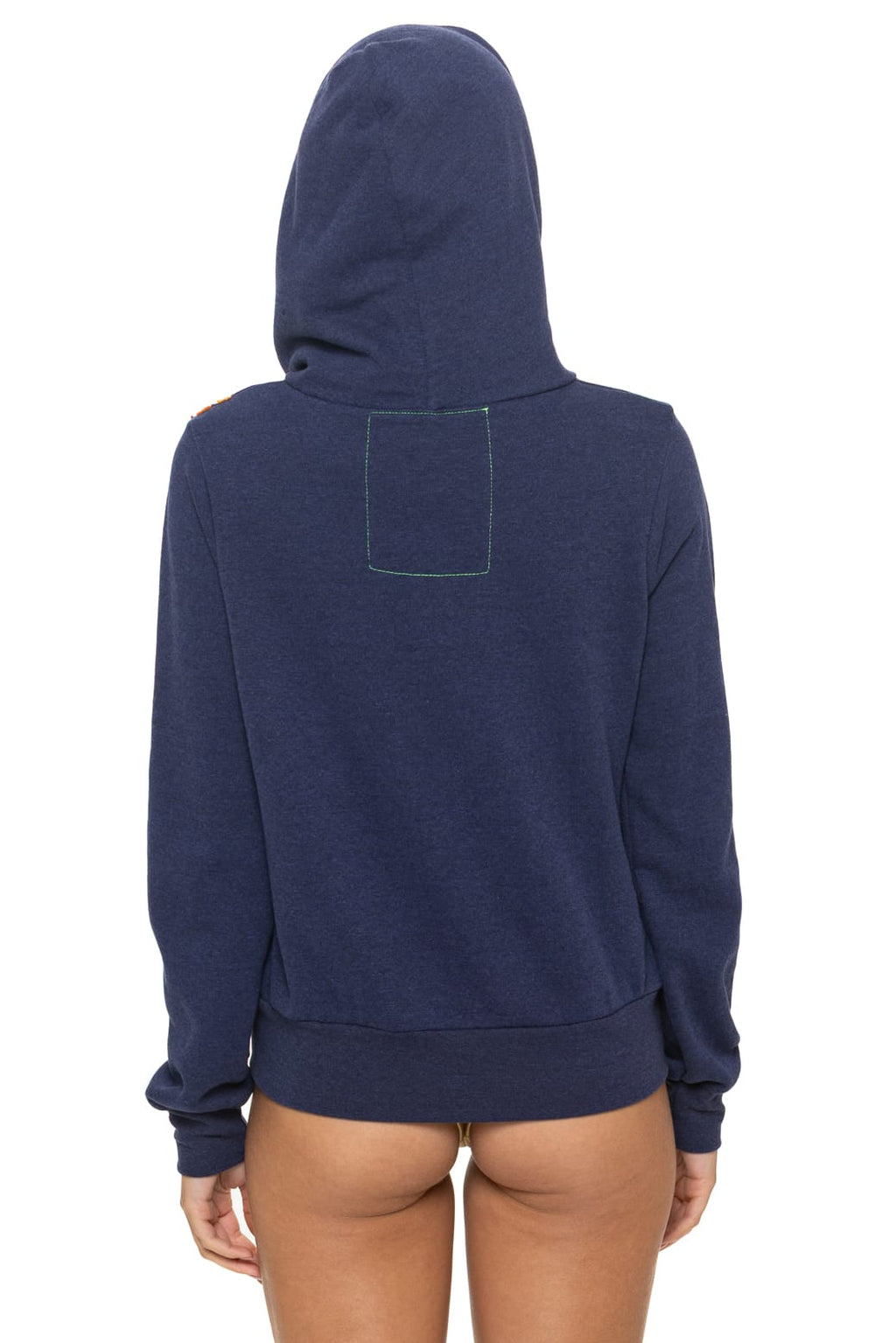 Retro DISCO ZIP HOODIE - NAVY