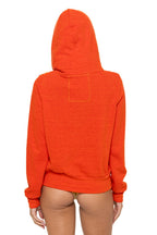 Retro DISCO ZIP HOODIE - VINTAGE ORANGE
