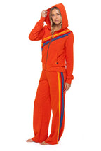 Retro DISCO ZIP HOODIE - VINTAGE ORANGE