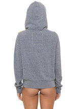 Retro DISCO ZIP HOODIE - HEATHER GREY