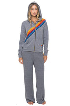 Retro DISCO ZIP HOODIE - HEATHER GREY