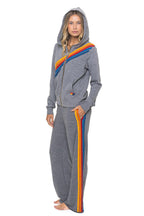 Retro DISCO ZIP HOODIE - HEATHER GREY