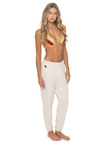 Retro BOLT STITCH SWEATPANTS - VINTAGE WHITE