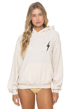 Retro BOLT STITCH RELAXED PULLOVER HOODIE - VINTAGE WHITE
