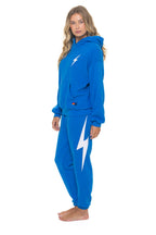 Retro BOLT STITCH RELAXED PULLOVER HOODIE - OCEAN WHITE