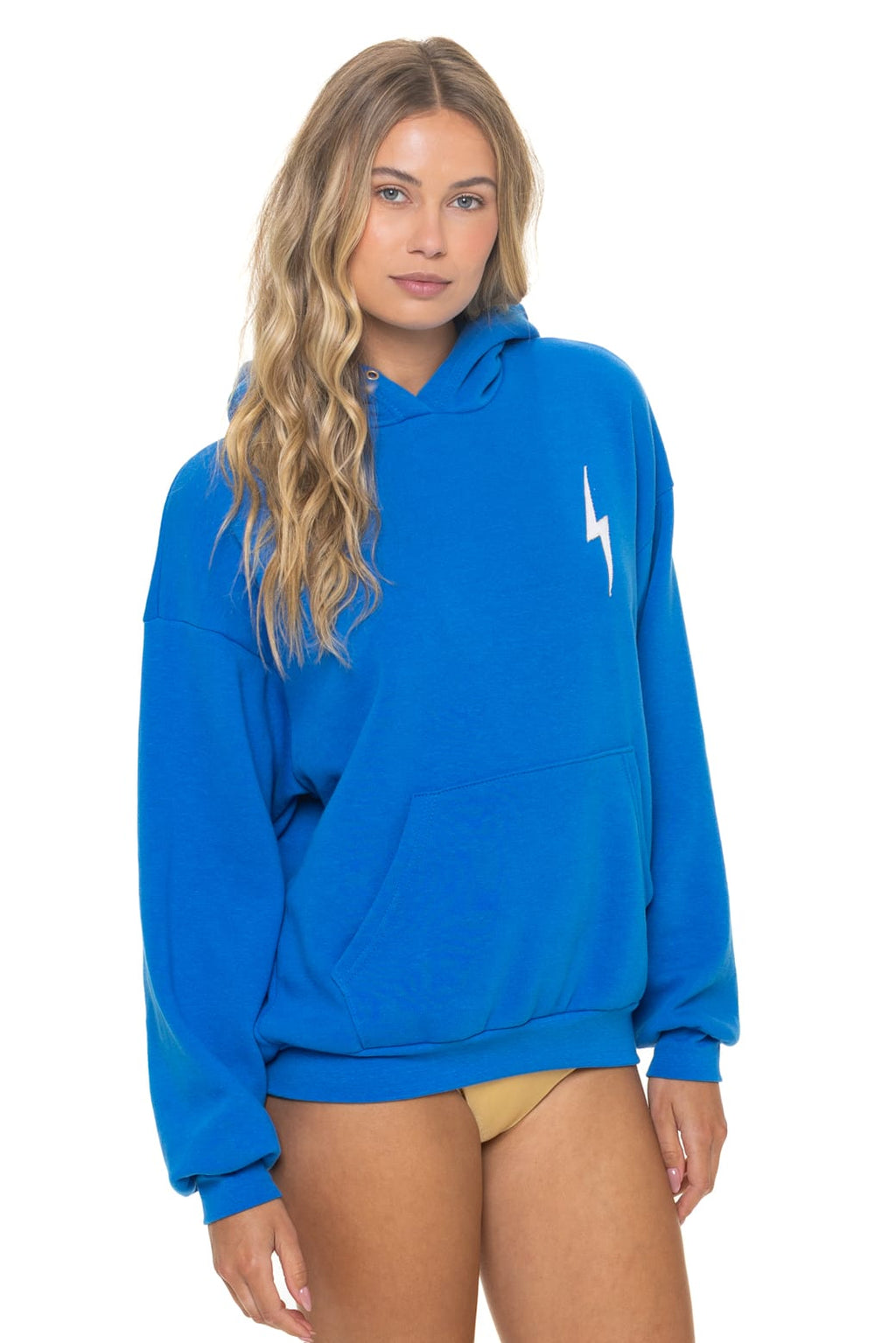 Retro BOLT STITCH RELAXED PULLOVER HOODIE - OCEAN WHITE