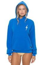 Retro BOLT STITCH RELAXED PULLOVER HOODIE - OCEAN WHITE