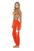 Retro BOLT STITCH SWEATPANTS - VINTAGE ORANGE WHITE