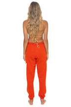 Retro BOLT STITCH SWEATPANTS - VINTAGE ORANGE WHITE