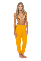 Retro BOLT FADE SWEATPANTS - VINTAGE GOLD RED YELLOW