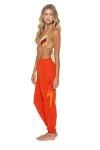 Retro BOLT FADE SWEATPANTS - VINTAGE ORANGE RED YELLOW