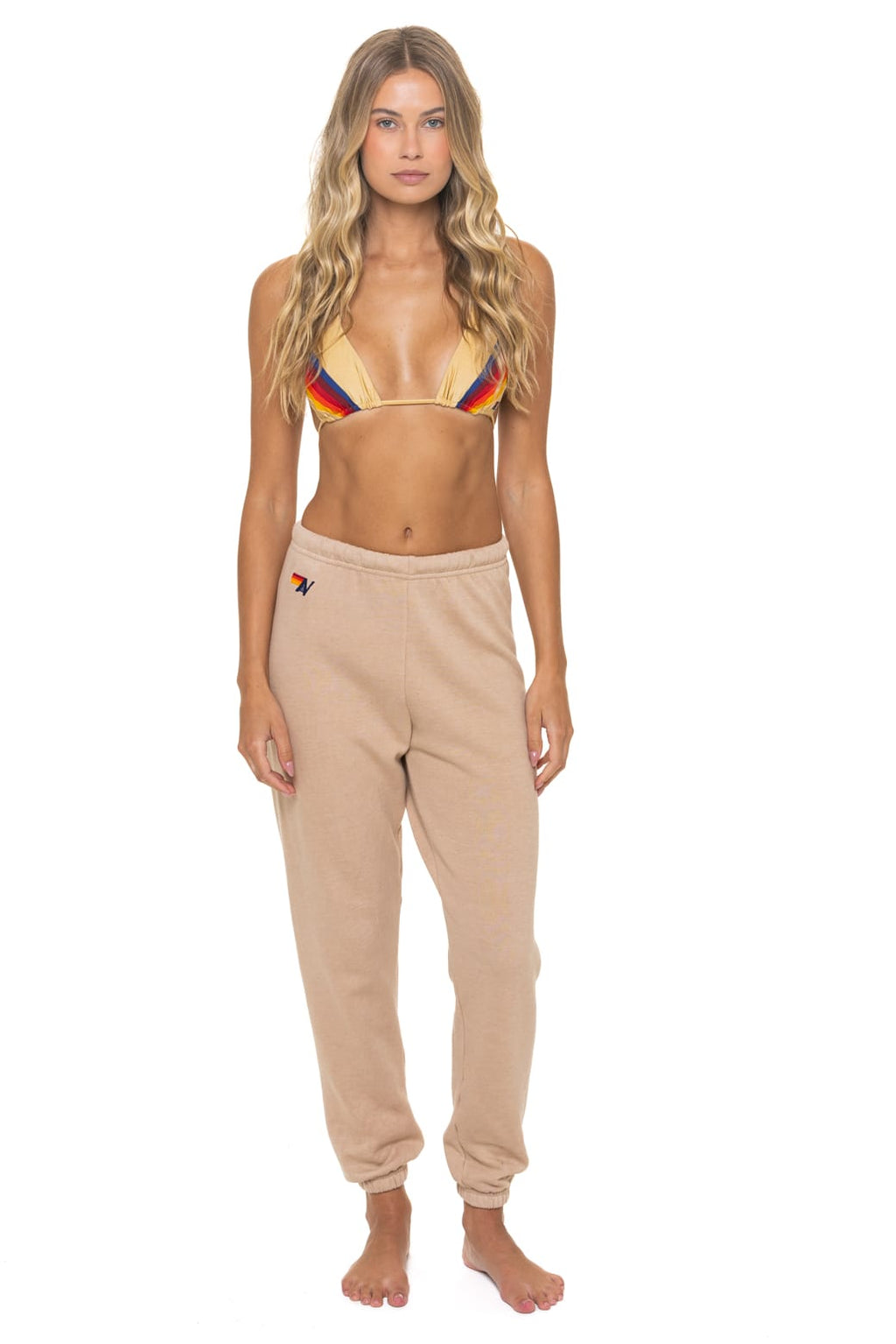 Retro BOLT FADE SWEATPANTS - SAND PINK PURPLE