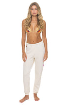Retro BOLT FADE SWEATPANTS - VINTAGE WHITE PINK PURPLE