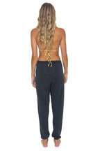 Retro BOLT FADE SWEATPANTS - CHARCOAL PINK PURPLE