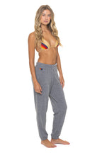 Retro BOLT FADE SWEATPANTS - HEATHER GREY PINK PURPLE
