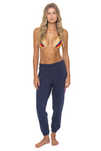 Retro BOLT FADE SWEATPANTS - NAVY PINK PURPLE