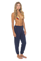 Retro BOLT FADE SWEATPANTS - NAVY PINK PURPLE