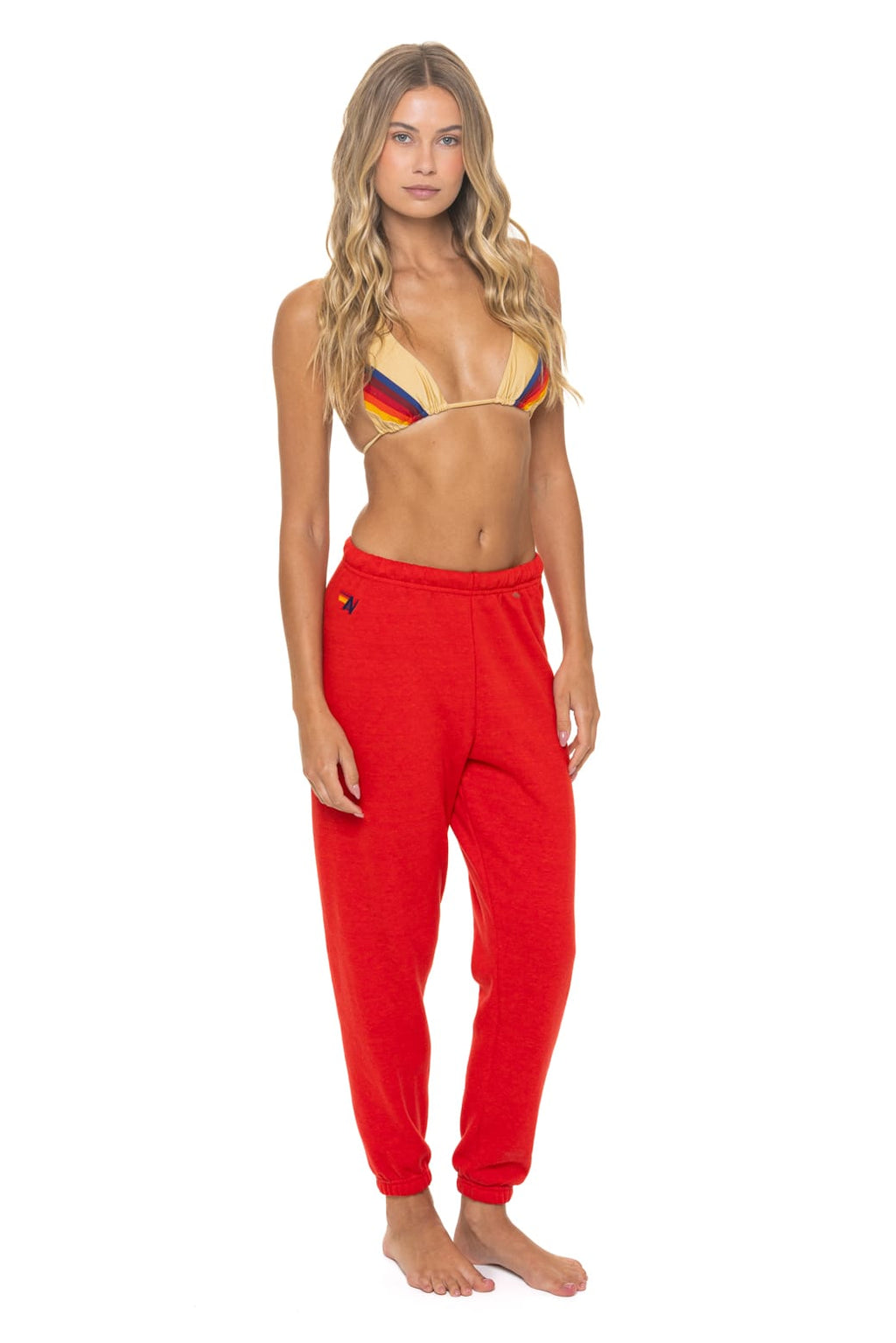Retro BOLT FADE SWEATPANTS - RED RED YELLOW