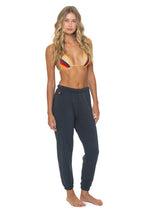 Retro 5 STRIPE SWEATPANTS - CHARCOAL BLUE