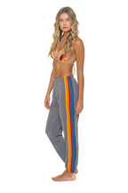 Retro 5 STRIPE SWEATPANTS - HEATHER GREY