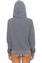 Retro 5 STRIPE HOODIE - HEATHER GREY