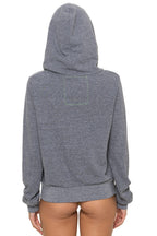 Retro 5 STRIPE HOODIE - HEATHER GREY GREY