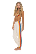 Retro 5 STRIPE SWEATPANTS - VINTAGE WHITE