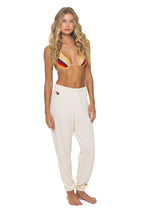 Retro 5 STRIPE SWEATPANTS - VINTAGE WHITE