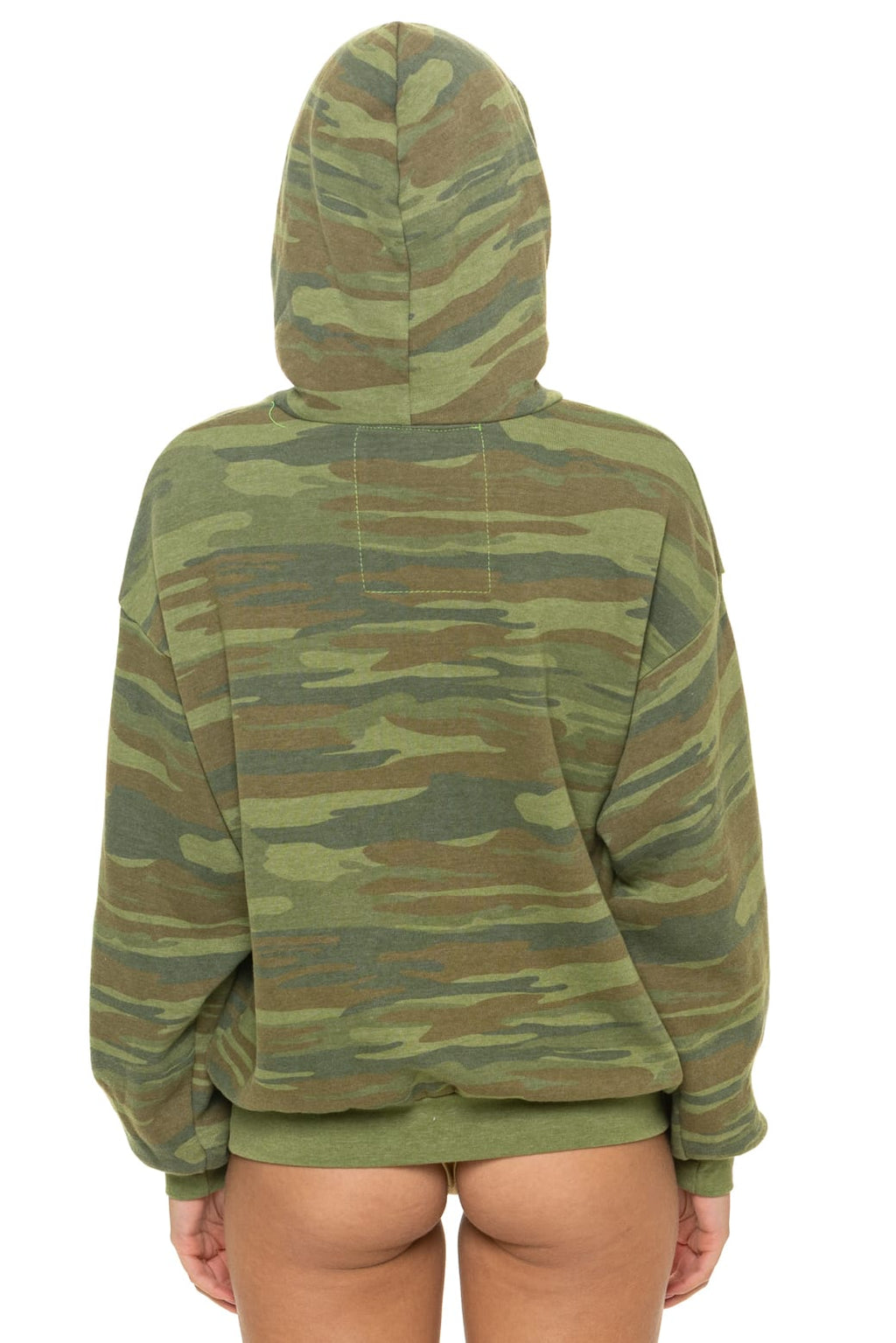 Retro LOGO PULLOVER RELAXED HOODIE - CAMO