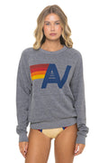 Retro LOGO SWEATSHIRT - HEATHER GREY