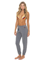 Retro LOGO SWEATPANTS - HEATHER GREY