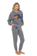 Retro LOGO RELAXED CREW SWEATSHIRT - HEATHER