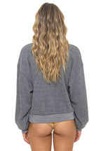 Retro LOGO RELAXED CREW SWEATSHIRT - HEATHER