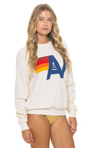Retro LOGO SWEATSHIRT - VINTAGE WHITE