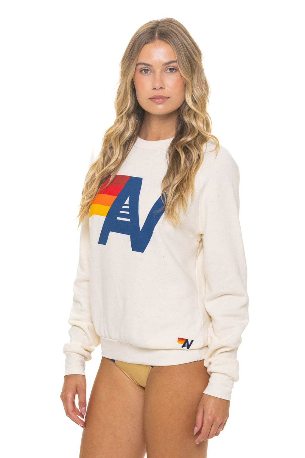Retro LOGO SWEATSHIRT - VINTAGE WHITE
