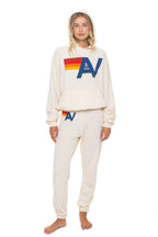 Retro LOGO PULLOVER RELAXED HOODIE - VINTAGE WHITE